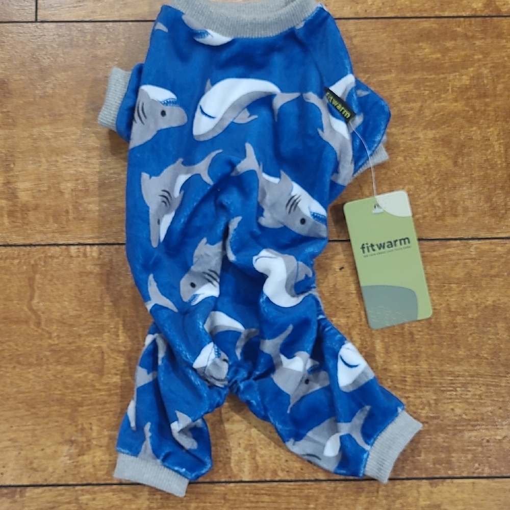 Warm Blue Shark Pet Pajamas